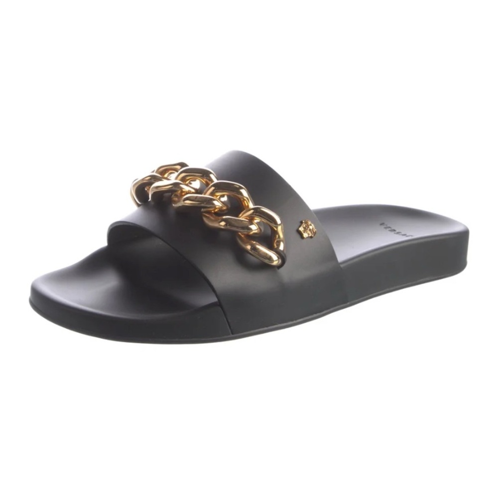 Versace Chain Link Slides - Picture 1 of 15